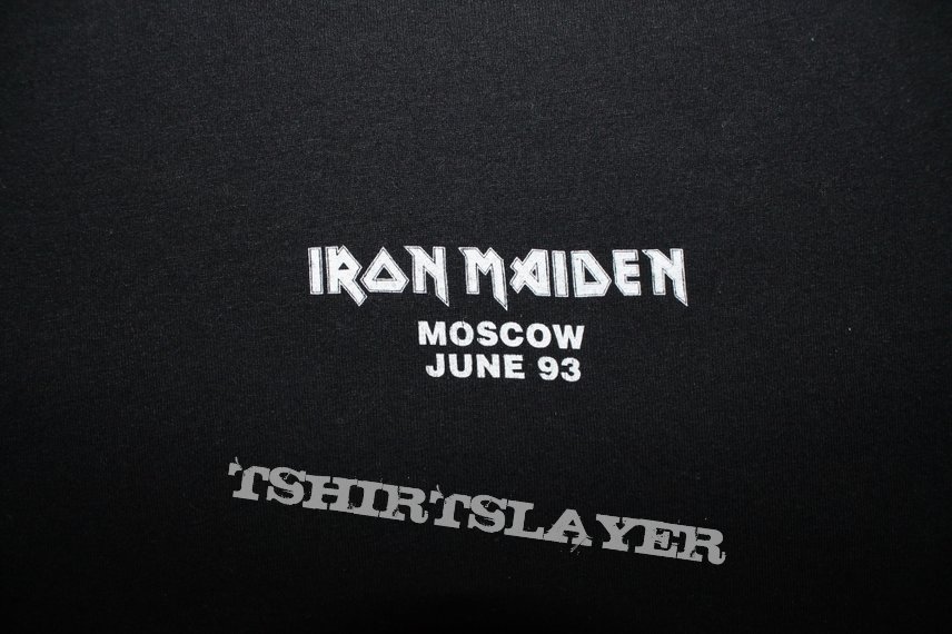 Iron Maiden Moscow 93 crew black T