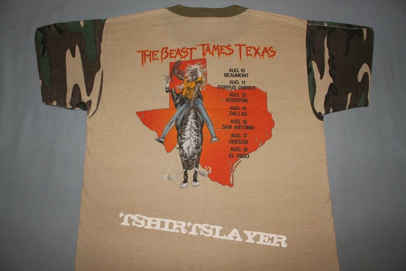 Iron Maiden Texas 82 camo T