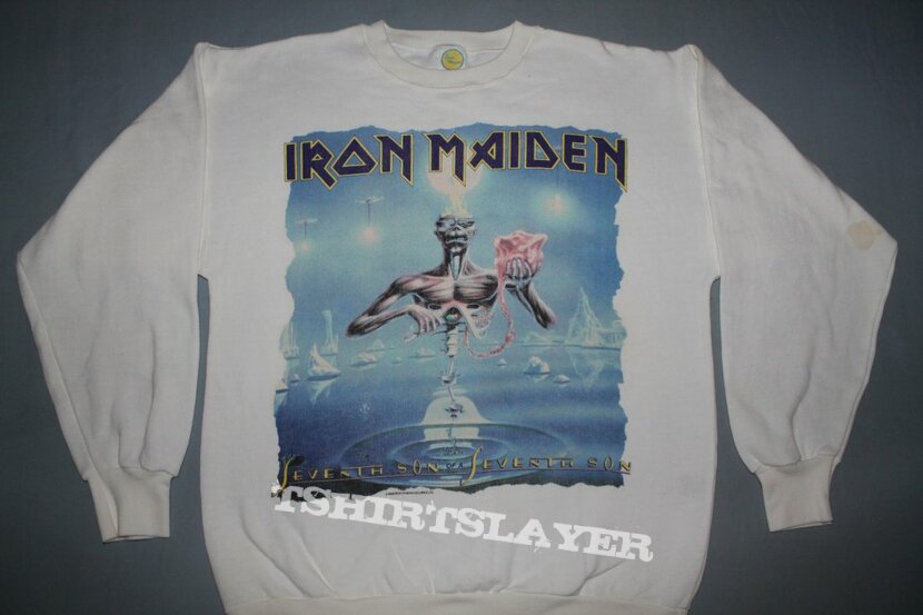 Iron Maiden Seventh Son white sweatshirt