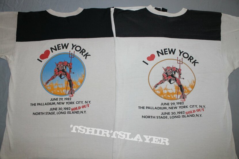 Iron Maiden Beast in New York 82 rugby T variant