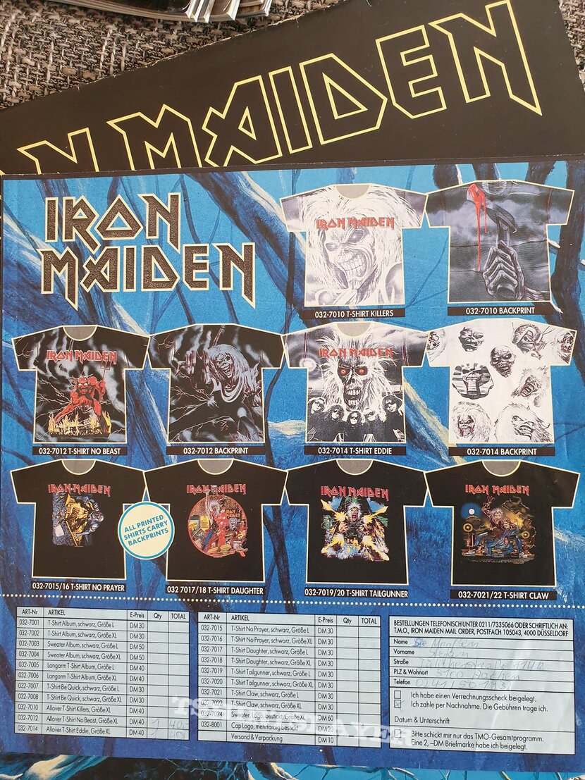 Iron Maiden No Prayer for the Dying 