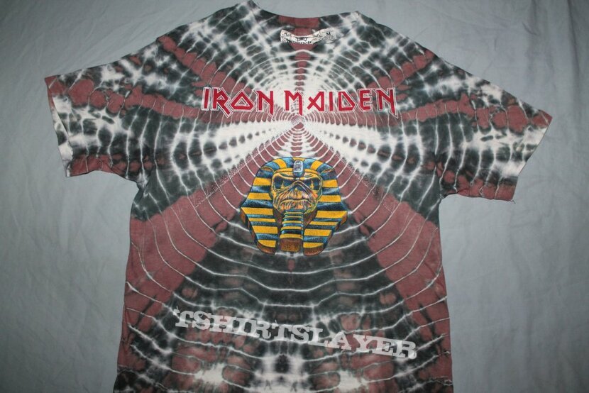 Iron Maiden Powerslave tie dye T