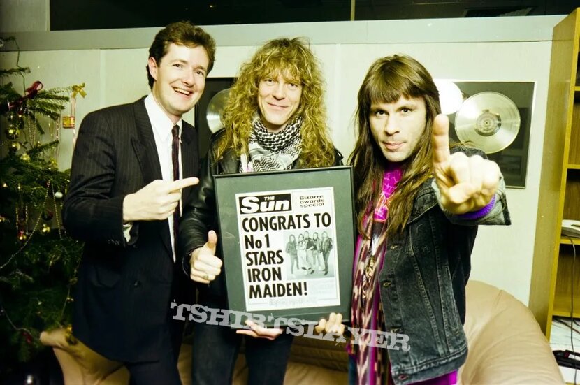 Iron Maiden 1990 Claw circle pink Tie-dye