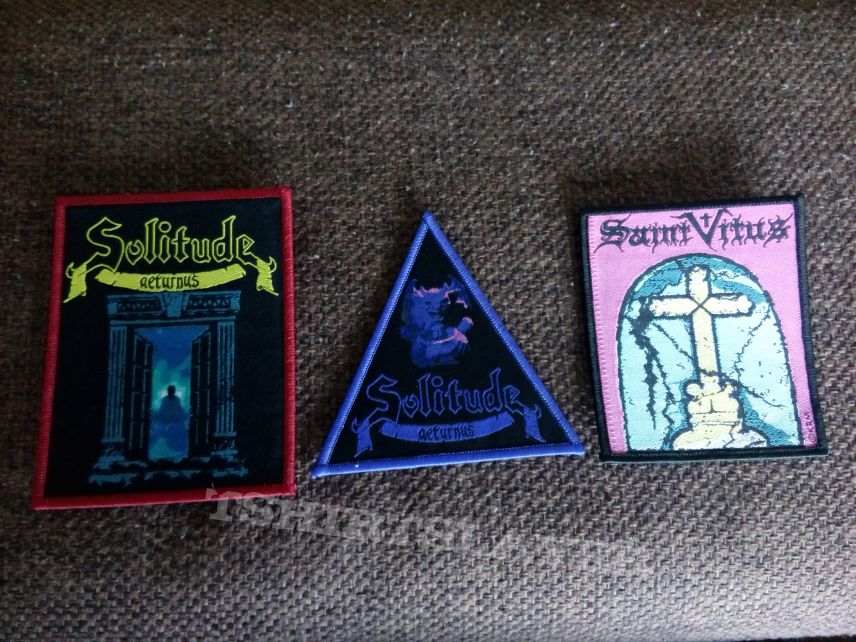 Solitude Aeturnus and Saint Vitus patches