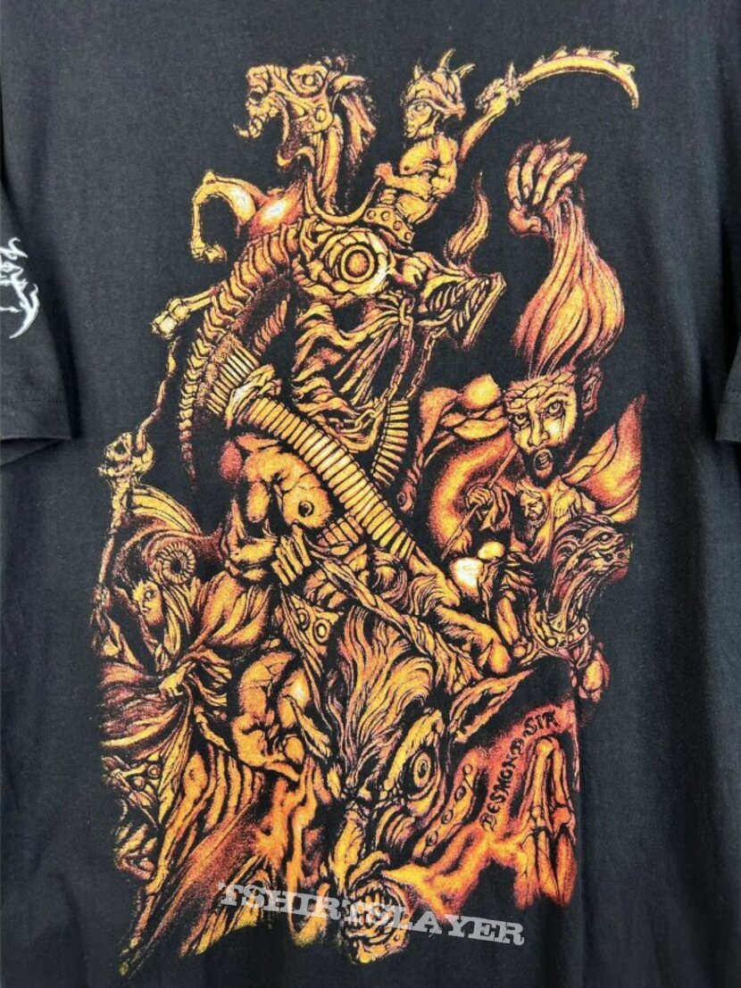 Angelcorpse Iron Blood Blasphemy 2001 T-Shirt Angelcorpse Iron Blood Blasphemy 2001 T-Shirt