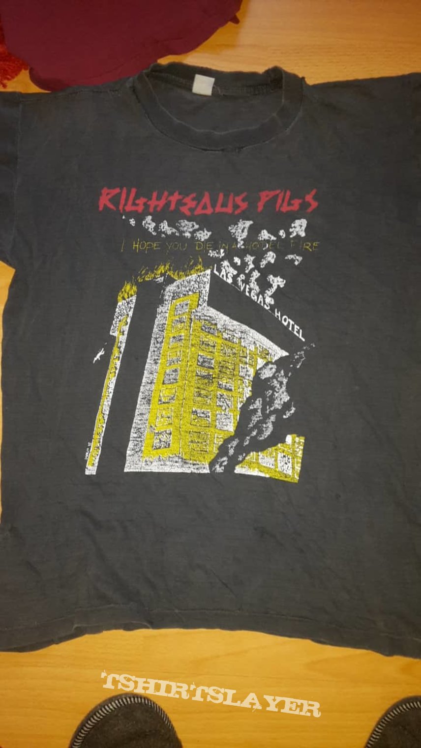 righteous pigs, demo shirt 1987