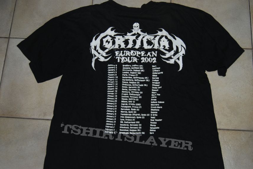 Mortician 2002 euro tourshirt