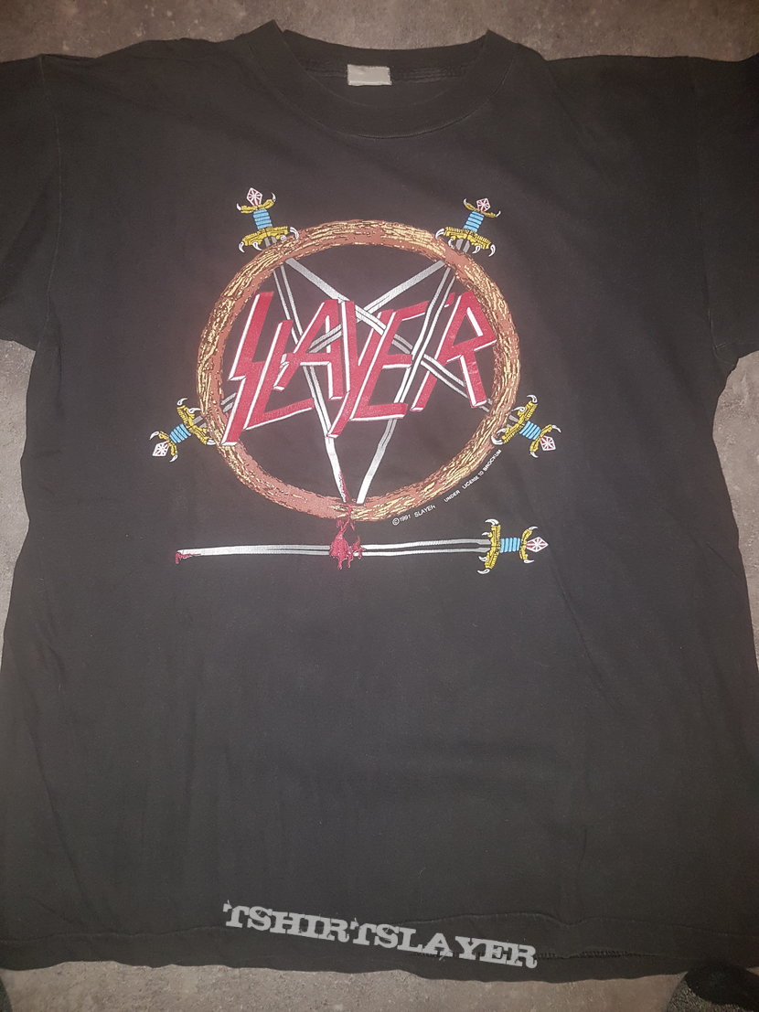 Slayer; Hell awaits 91 shirt | TShirtSlayer TShirt and BattleJacket Gallery