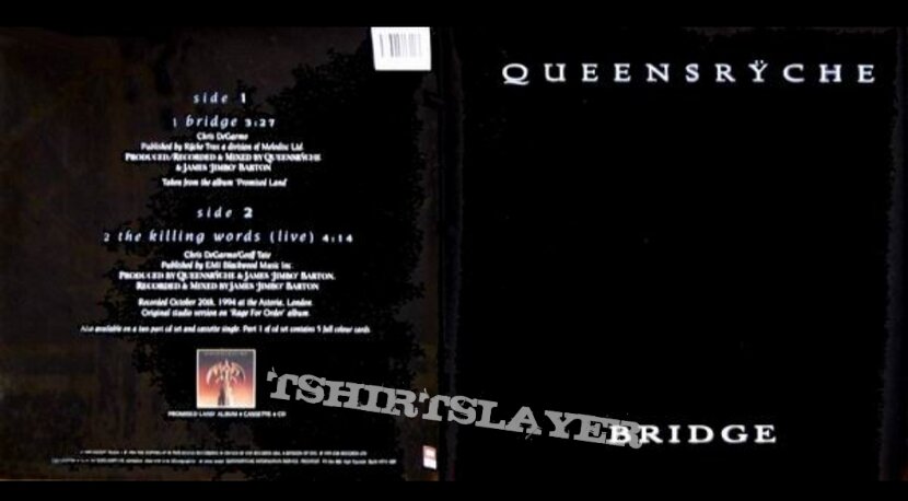 Queensryche - Bridge 7&quot; Limited Edition Picture LP Includes an exclusive poster sized 100x150 EMI UK 1995 Progressive Heavy Metal M.25