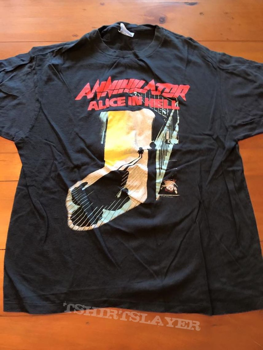 ANNIHILATOR Alice In Hell US Tour 1989 Shirt | TShirtSlayer TShirt 
