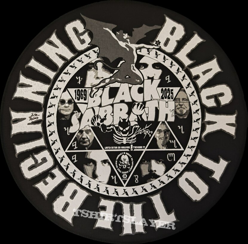Black Sabbath - Black to the Beginning  2025 Backpatch 