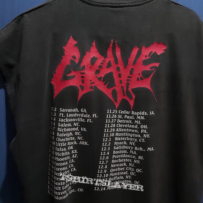 GRAVE And here I Die Tour shirt