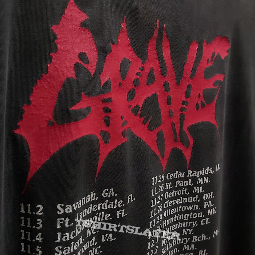 GRAVE And here I Die Tour shirt