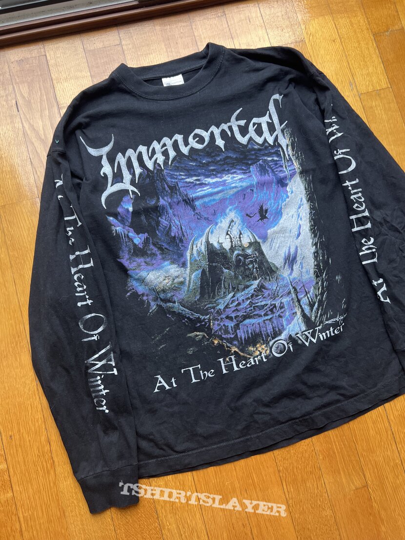 1999 Immortal &quot;At The Heart of Winter&quot; Long Sleeve AOP T Shirt
