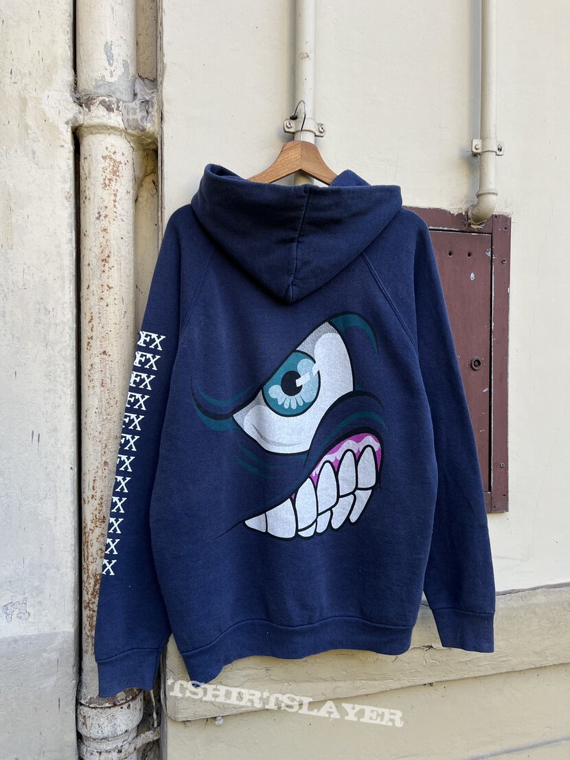 1995 90s NOFX &quot;Monster Tour&quot; Punk Album Era Double Print Hoodie