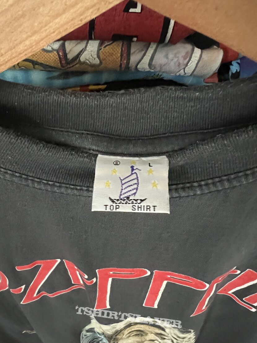 Top Shirt - 1990&#039;s Led Zeppelin &quot;Photo Group&quot; Bootleg Merchandising Graphic T Shirt