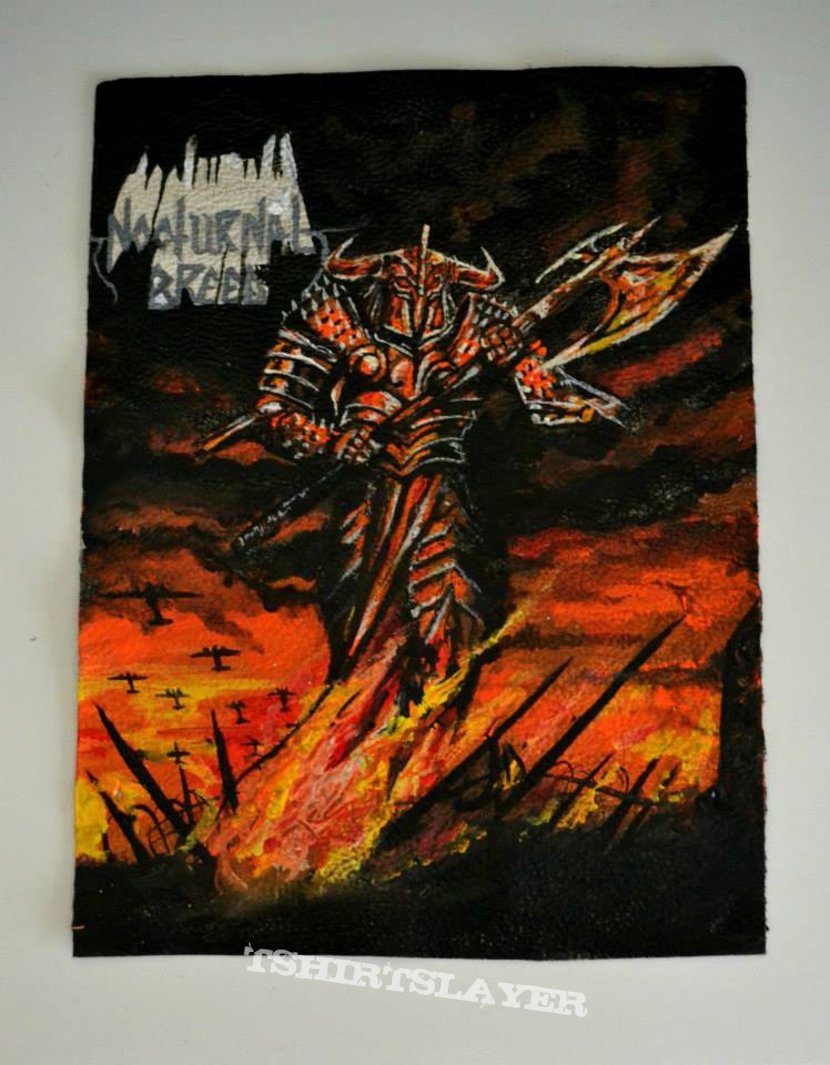 Nocturnal breed handpainted backpatch