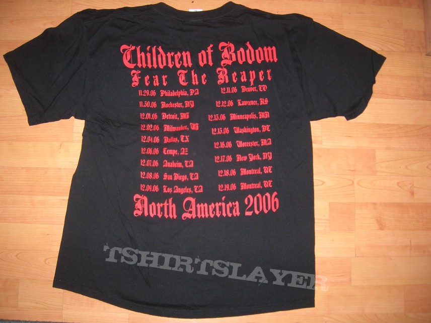 TShirt or Longsleeve - Children of Bodom Xl Fear The Reaper NA 2006 Tour Shirt