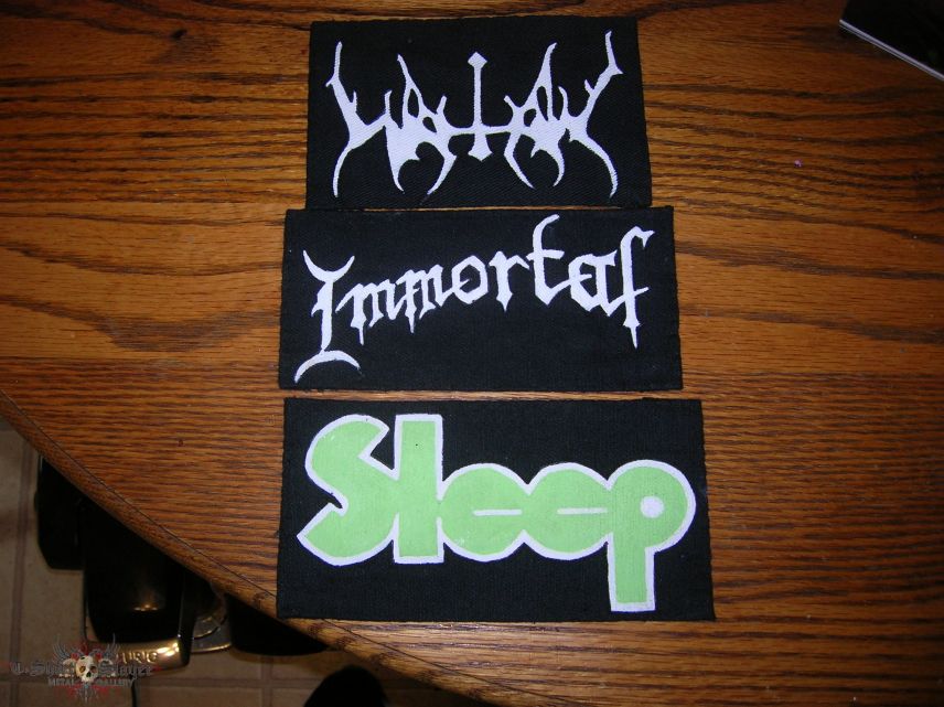 Immortal,Watain and Sleeep DIY Pathche