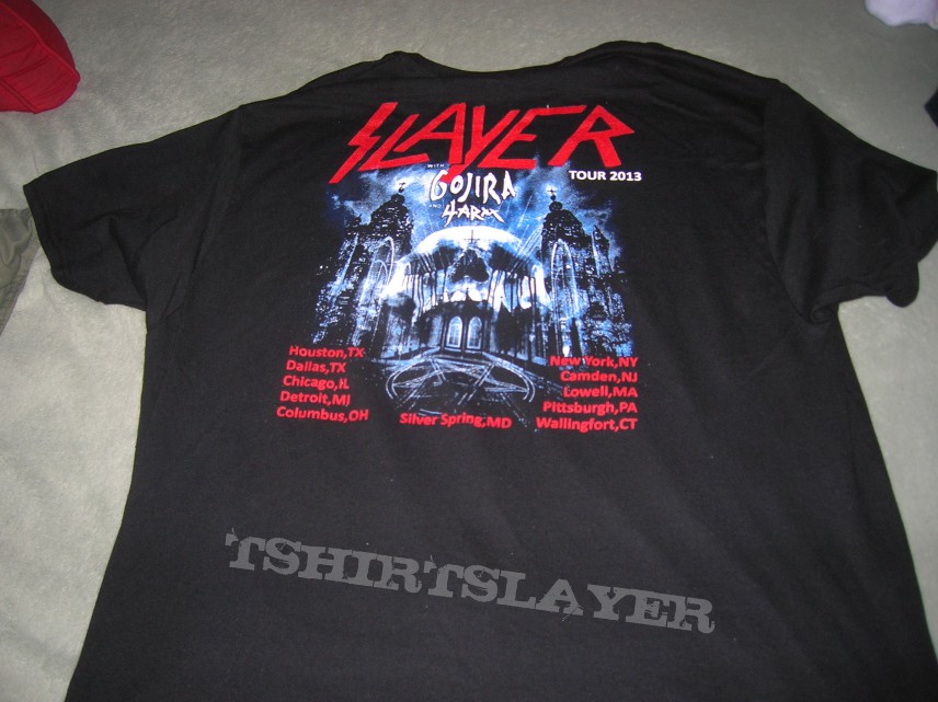 Slayer 2013 Tour Bootleg Shirt