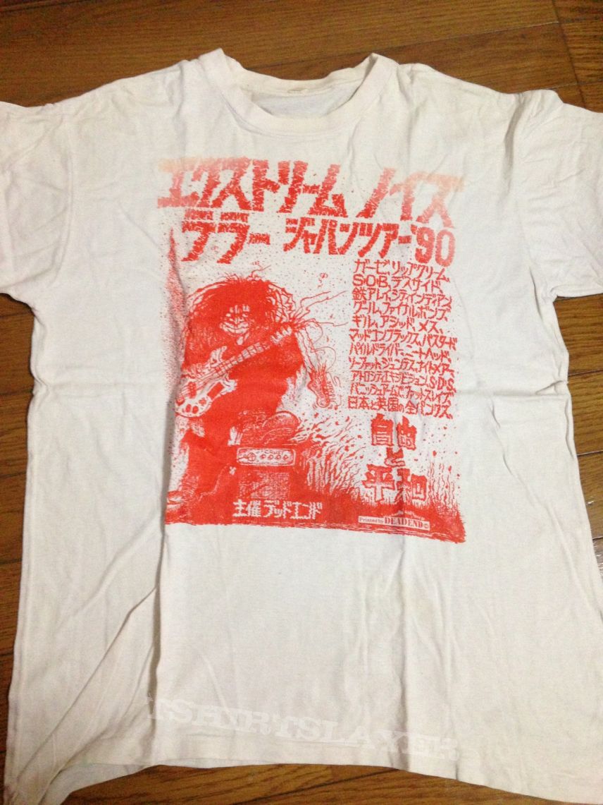 extreme noise terror japan tour 90 shirt