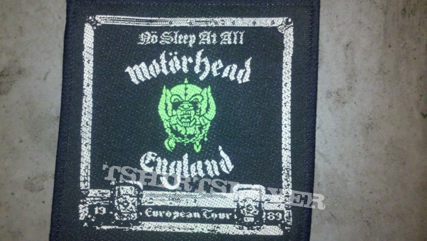 Motörhead Motorhead no sleep at all 1989 patch (woven)