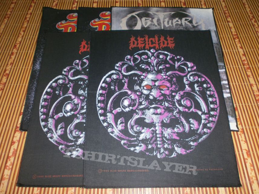 Deicide, King Diamond and Obituary back patches