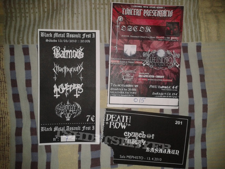 DISHAMMER Some ticket shows and flyers 