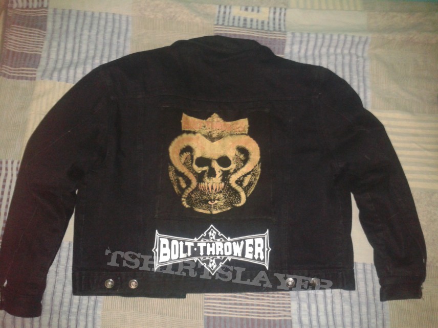 Battle Jacket - Black Jacket - Bolt Thrower / Divine eve