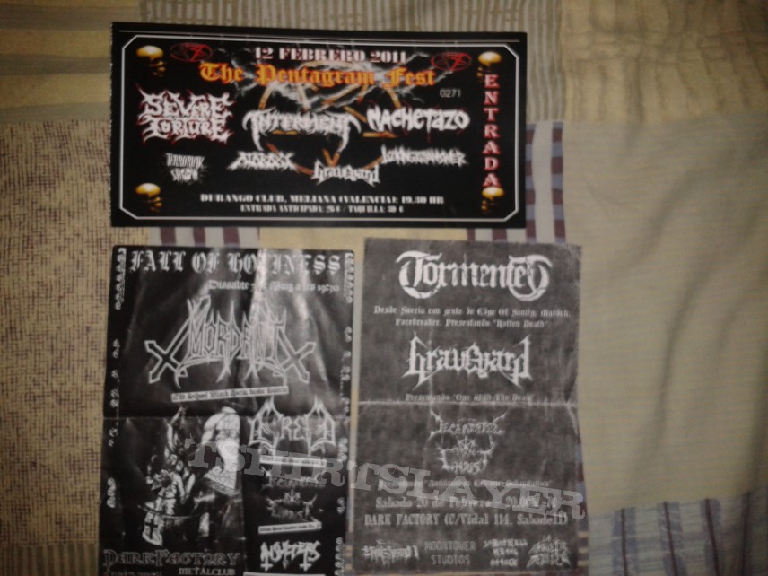 DISHAMMER Some ticket shows and flyers 