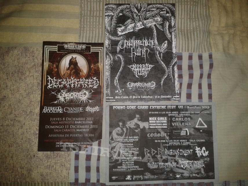 DISHAMMER Some ticket shows and flyers 