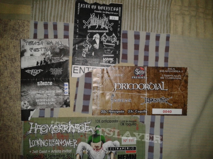 DISHAMMER Some ticket shows and flyers 