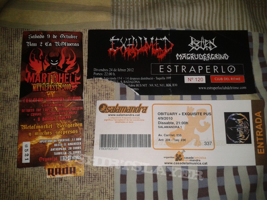 DISHAMMER Some ticket shows and flyers 