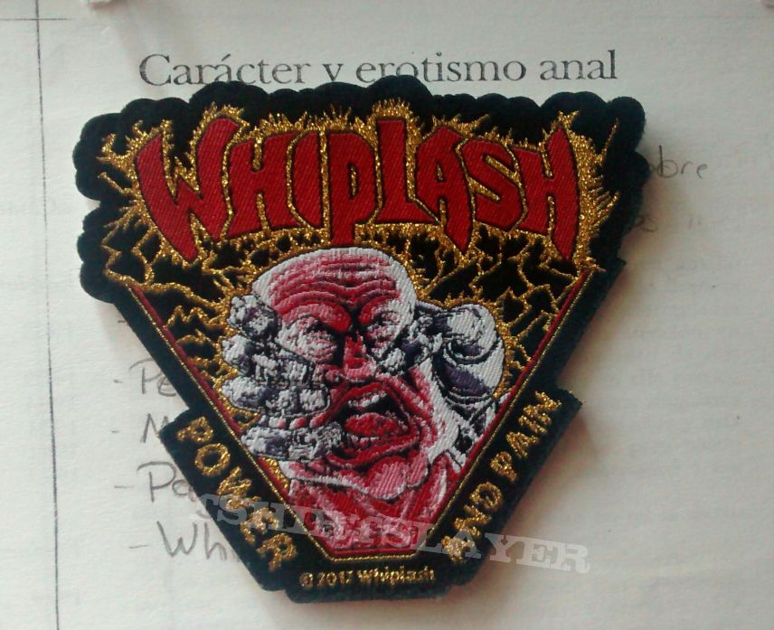 Whiplash - &quot;Power and Pain&quot; official woven patch