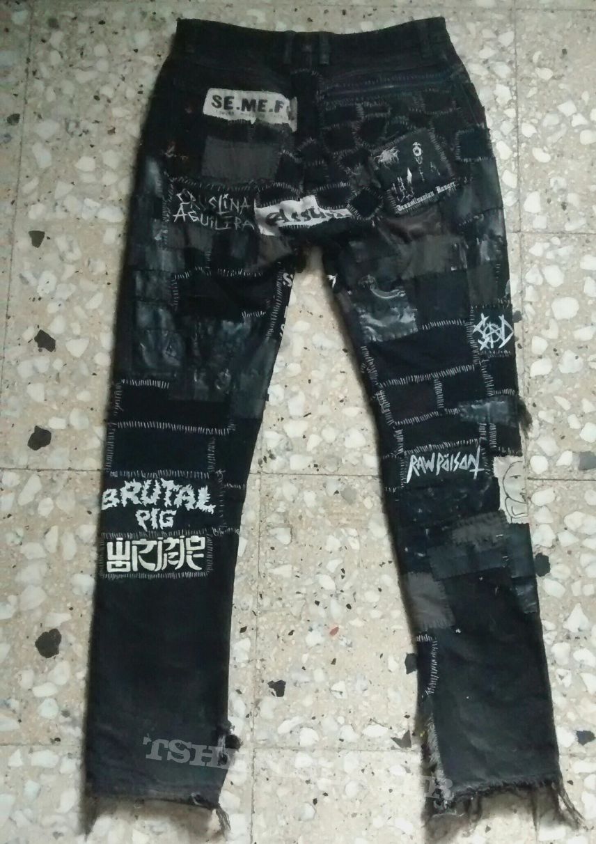 Assuck Patches in pants shape | TShirtSlayer TShirt and BattleJacket ...