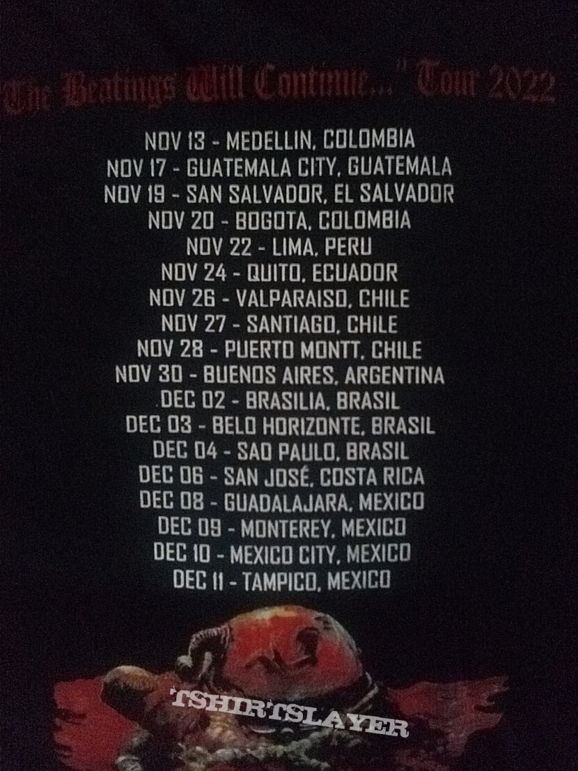Exodus - &quot;The Beatings Will Continue...&quot; Latin America tour 2022