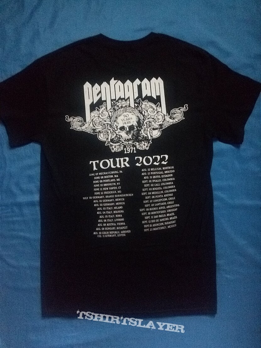 Pentagram 50th Anniversary Tour Tshirt Pentagram 50th Anniversary Tour Tshirt