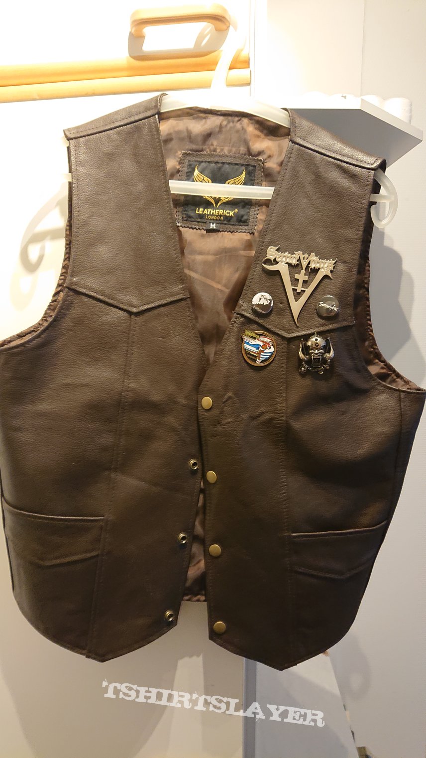 Saint Vitus Brown leather vest 