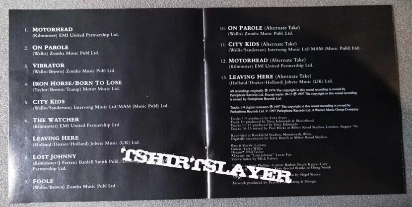 Motörhead Motorhead - On Parole 