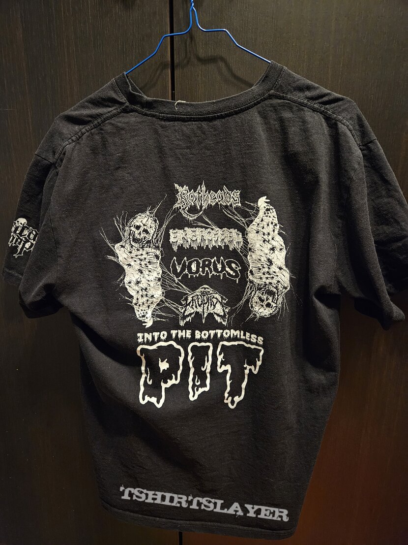 Macabre End Prods Into The Bottomless Pit split tshirt