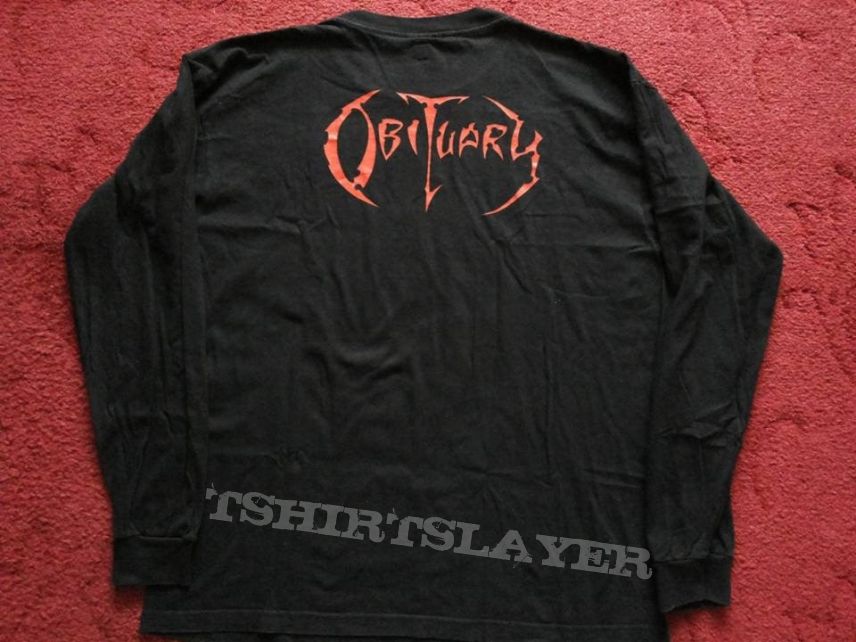 *sold*Obituary - Cause Of Death /Pile O` Skulls longsleeve.