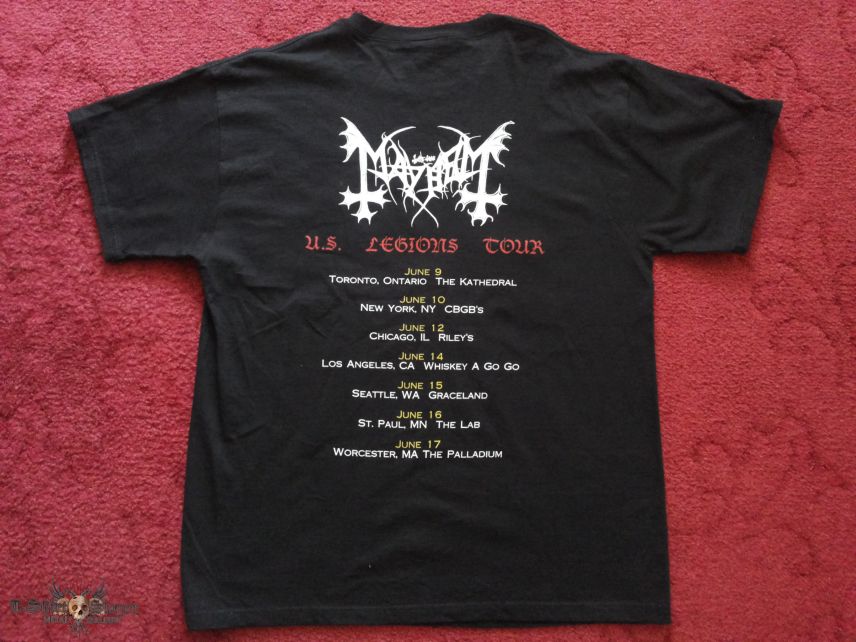 Mayhem - US Legions tshirt, size XL.