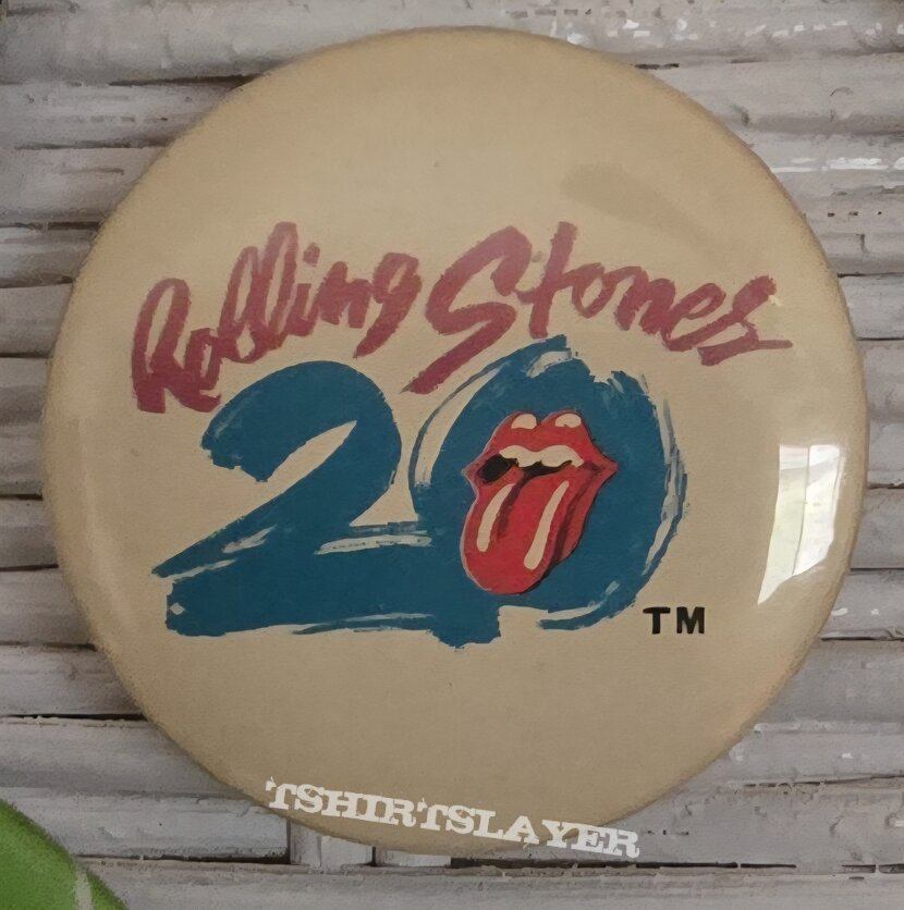 The Rolling Stones 20th Anniversary Button