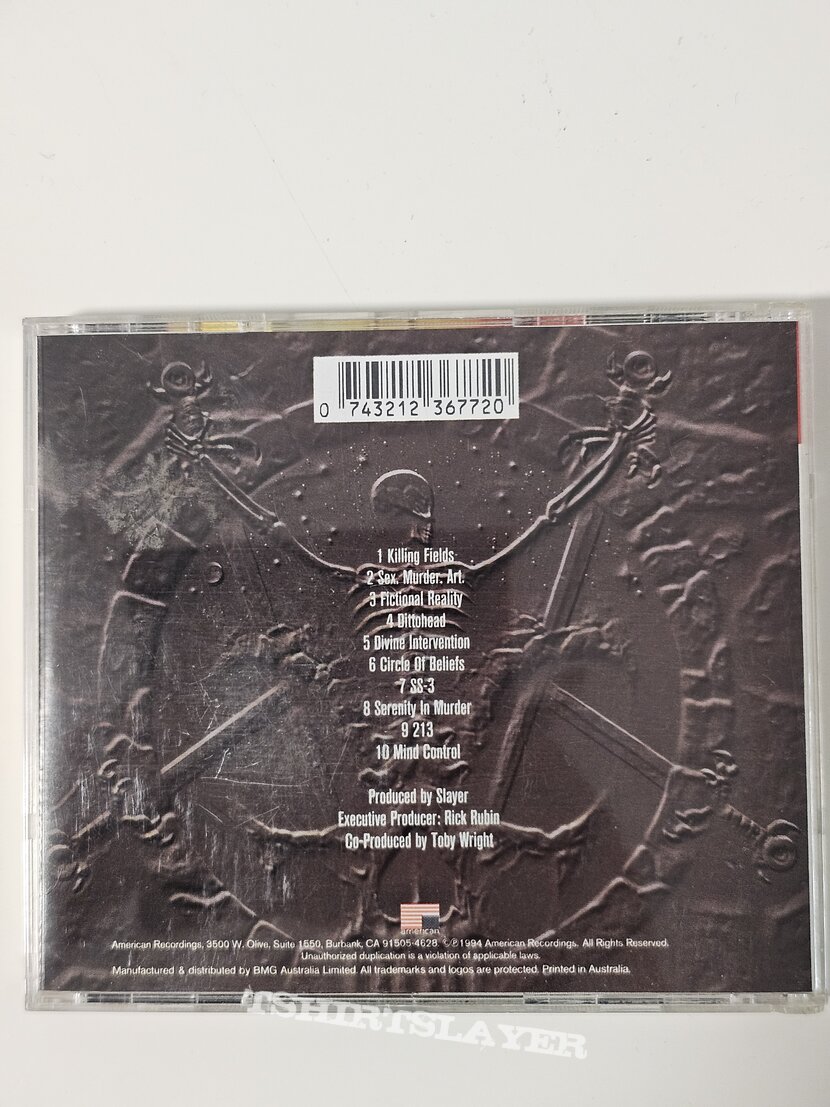 Slayer - Divine Intervention Album 1994 CD 