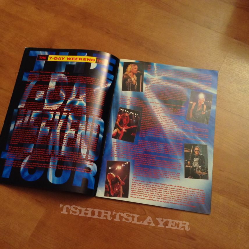 Def Leppard Def leepard tour Programs book 1988- 1992 Def Leppard Def leepard tour Programs book 1988- 1992