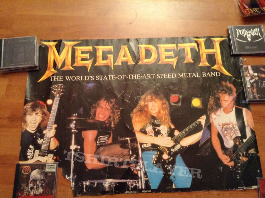 Megadeth state of the art speed metal poster 1987