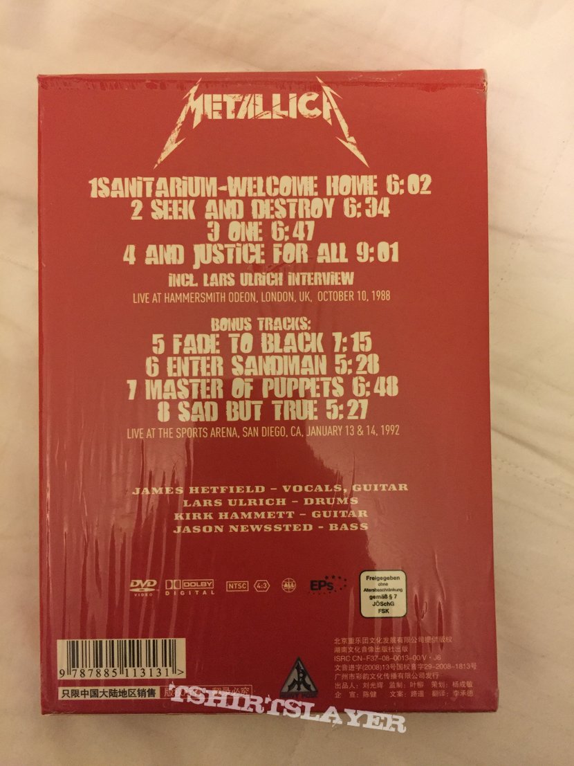 Metallica bootleg DVD live 1988