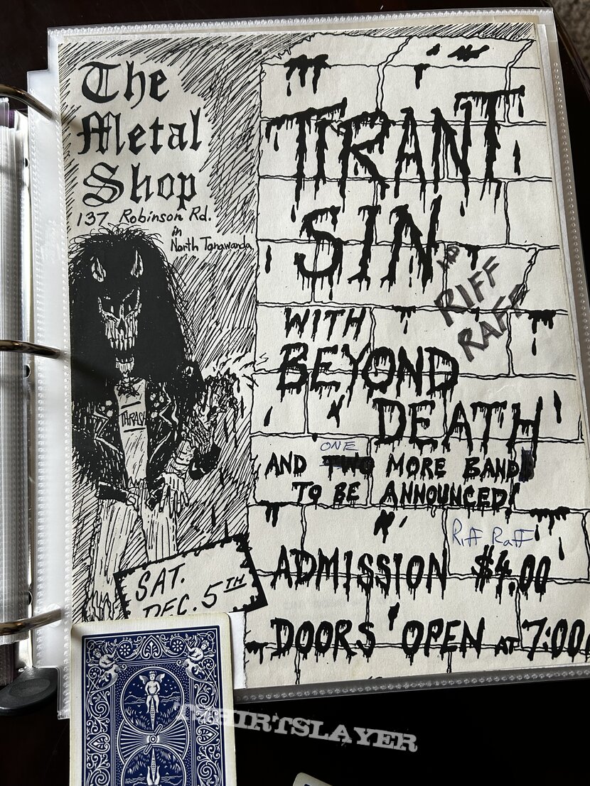 Pre cannibal corpse flyers beyond death and tirant sin Pre cannibal corpse flyers beyond death and tirant sin