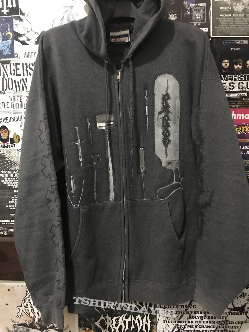 carcass zip hoodie