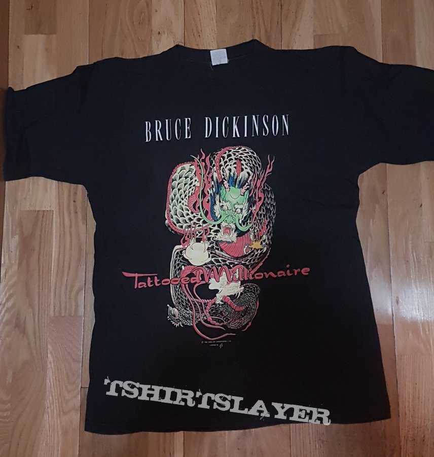 Bruce Dickinson &quot;Tattoed Millionaire shirt&quot; 1990